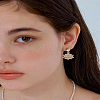 2Pcs Brass Micro Pave Cubic Zirconia Charms ZIRC-LP0001-63-3