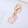 Alloy Enamel Pendants Keychain KEYC-PW0002-102A-1