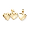 Brass Locket Pendants X-KK-P199-15G-3