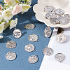 22Pcs 11 Style Tibetan Style Alloy Pendant Enamel Settings FIND-SC0002-23-4