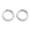 Non-Tarnish 316 Stainless Steel Spring Gate Rings STAS-M296-01P-G-01-2