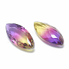 Pointed Back Glass Rhinestone Cabochons RGLA-T051-7x15-008TO-2