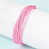 Polyester Metallic Braided Multi-strand Cord Bracelet for Bracelet Making BJEW-H642-02G-13-3