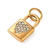 304 Stainless Steel Rhinestone Pendants RB-CBA324D-01G-11-2