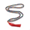 Electroplated Non-magnetic Synthetic Hematite Beads Necklaces NJEW-P234-04-1