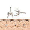 304 Stainless Steel Stud Earring Findings STAS-B091-02C-08P-3
