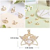 7Pcs 7 Styles Rack Plating Brass Micro Pave Clear Cubic Zirconia Charms ZIRC-SZ0004-87-2