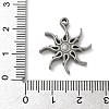 304 Stainless Steel Pendants STAS-P422-02B-P-3