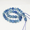 Dyed Round Natural Crackle Quartz Beads Strands G-K084-10mm-03A-3