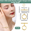 15 Sets Brass Toggle Clasps KK-BBC0021-11-2