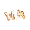 Glass Stud Earrings EJEW-G277-01G-4