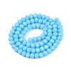 Opaque Solid Color Imitation Jade Glass Beads Strands LS-EGLA-A044-P6mm-D08-3