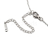 Non-Tarnish 201 Stainless Steel Mountain Pendant Necklace with Cable Chains NJEW-Q317-26P-3