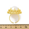 Brass Cuff Rings for Women RJEW-Q009-10G-3