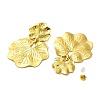 Leaf 304 Stainless Steel Stud Earrings for Women EJEW-A117-01G-2