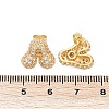 Brass Micro Pave Cubic Zirconia Stud Earrings EJEW-Z091-04G-A-3