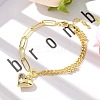 Brass Charm Bracelets BJEW-U020-06G-1