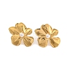 304 Stainless Steel with Plastic Imitation Pearl Stud Earrings for Women EJEW-Z057-04G-1