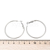 Tarnish Resistant 201 Stainless Steel Hoop Earrings EJEW-F188-24P-B-3