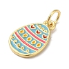 Rack Plating Brass Enamel Charms KK-B092-21G-01-2