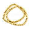 Electroplate Glass Beads Strands EGLA-F166-01B-G-2