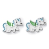 304 Stainless Steel Enamel Charms STAS-M102-15P-02-1