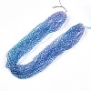 Baking Paint Transparent Glass Beads Strands DGLA-A035-T4mm-A06-2