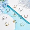 Unicraftale 18Pcs 9 Styles 304 Stainless Steel Cuff Ring Components FIND-UN0001-82-4