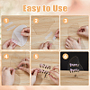 4 Sets Acrylic Nail Art Display Board ODIS-DC0001-06-4