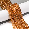 Round Natural Citrine Beads Strands G-K068-12A-6mm-2