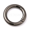 Rack Plating Brass Spring Gate Rings KK-Q781-11EB-1