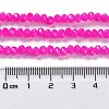 Baking Painted Imitation Jade Glass Bead Strands X-DGLA-A034-J4MM-A28-4