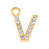 Golden Tone Alloy Rhinestone Pendants PW-WGCC773-22-1