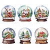 6Pcs Christmas DIY Diamond Painting Sticker Kits PW-WGE2430-01-1