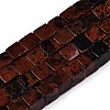 Natural Mahogany Obsidian Beads Strands G-T139-8x8-40A-4