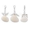 Angel Shell Pendant Decoration HJEW-JM02281-1