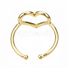 Brass Cuff Rings X-RJEW-N035-040-NF-3