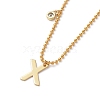 Letter A~Z Pendant Necklaces NJEW-JN02837-4