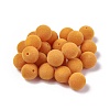 Flocky Acrylic Beads OACR-L011-E-12-1