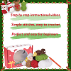 1Set Christmas Theme DIY Crochet Kit for Beginners DIY-SC0027-78A-4