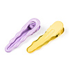 Teardrop Spray Painted Iron Alligator Hair Clips for Girls PHAR-A011-24-3