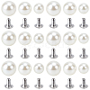 ABS Imitation Pearl Snap Rivet Butt Screw DIY-GF0013-38-7