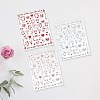3Pcs 3 Colors Plastic Nail Art Stickers MRMJ-DJ0001-29-4
