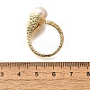 Round Natural Pearl Finger Rings RJEW-P113-22G-5