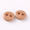 2-Hole Flat Round Resin Sewing Buttons for Costume Design BUTT-E119-34L-09-2