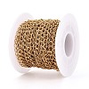 Handmade 304 Stainless Steel Twisted Chain/Curb Chain STAS-P204-02G-2
