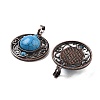 Synthetic Turquoise Pendants G-Q158-03A-R14-2