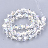 Electroplate Glass Beads Strands LS-EGLA-Q118-8mm-B17-2