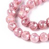 Anti-Tarnish Electroplate Glass Beads Strands X-GLAA-N010-8mm-07-3