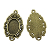 Tibetan Style Alloy Pendant Cabochon Settings PW-WG58EB0-01-1